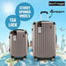 2 Piece Suitcases Luggage Set Carry On Travel Case Cabin Hard Shell Travelling Bags Hand Baggage Lightweight Rolling TSA Lock Champagne. Available at Crazy Sales for $89.97