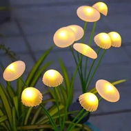 Detailed information about the product 2 Piece Warm Color Solar Powered LED Jellyfish Light Ideal For Outdoor Garden Decorations And Festive Events