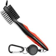 Detailed information about the product 2 Pieces Golf Club Brush And Club Groove Cleaner (Red)