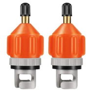 Detailed information about the product 2 Pieces Inflatable Boat SUP Pump Adaptor Air Pump Converter Air Valve Adapter Conventional Air Pump Adapter Pumping Head Connector for Inflatable Kayak Stand Up Paddle Board (Orange)