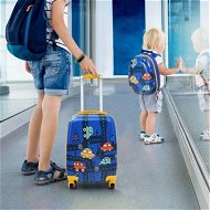 Detailed information about the product 2 Pieces Kids Luggage Set with Wheels for Children
