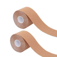 Detailed information about the product 2 Rolls Waterproof Breathable Kinesiology Tape 5 x 500 cm, Athletic Elastic Kneepad Muscle Taping for Gym Fitness Running Tennis Swimming, Skin