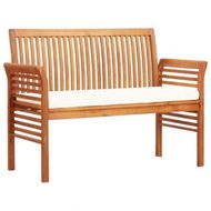 Detailed information about the product 2-Seater Garden Bench With Cushion 120 Cm Solid Acacia Wood