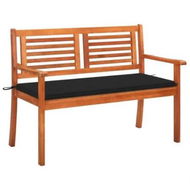 Detailed information about the product 2-Seater Garden Bench with Cushion 120 cm Solid Wood Eucalyptus