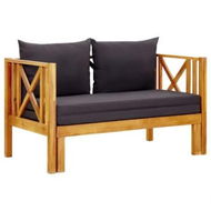 Detailed information about the product 2-Seater Garden Bench with Cushions 122 cm Solid Acacia Wood