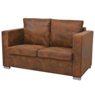 Detailed information about the product 2-Seater Sofa 137x73x82 Cm Artificial Suede Leather