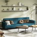 2-Seater Sofa Bed Blue Velvet. Available at Crazy Sales for $279.95