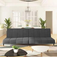 Detailed information about the product 2-Seater Sofa Bed Dark Grey Velvet