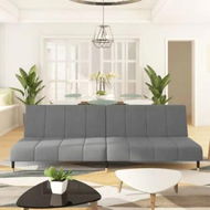 Detailed information about the product 2-Seater Sofa Bed Light Grey Velvet