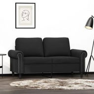 Detailed information about the product 2-Seater Sofa Black 120 cm Velvet