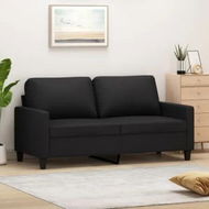 Detailed information about the product 2-Seater Sofa Black 140 cm Faux Leather