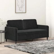 Detailed information about the product 2-Seater Sofa Black 140 cm Velvet