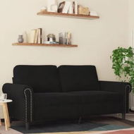 Detailed information about the product 2-Seater Sofa Black 140 cm Velvet