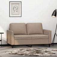 Detailed information about the product 2-Seater Sofa Cappuccino 120 cm Faux Leather