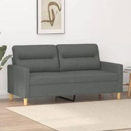 Detailed information about the product 2-Seater Sofa Dark Grey 140 cm Fabric