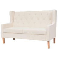 Detailed information about the product 2-Seater Sofa Fabric Cream White