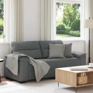 Detailed information about the product 2-Seater SofaÂ Dark Grey 140 cm Fabric