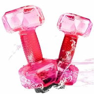 Detailed information about the product 2 Set Water Weights for Pool Exercise,Upgraded PE Water Dumbbells Pool Resistance,Water Aerobics Equipment with Non-slip Handle,Pink