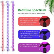 Detailed information about the product 2 Strips Grow Light Four Heads Growing Lamp Full Spectrum Dimmable Levels Led Plant Lamp With Red Blue Lights