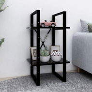 Detailed information about the product 2-Tier Book Cabinet Black 40x30x70 Cm Engineered Wood