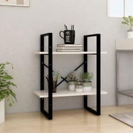 Detailed information about the product 2-Tier Book Cabinet White 60x30x70 Cm Solid Pine Wood