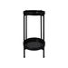 2 Tier Plant Stand Metal Flower Black Medium. Available at Crazy Sales for $44.97