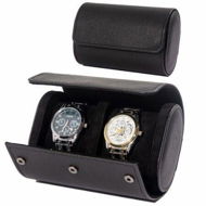 Detailed information about the product 2 Watch Case for Men and Women, Watch Roll Travel Case - Storage Organizer and Display(Black)