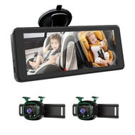 Detailed information about the product 2 Way Baby CarCamera, HD 1080PBaby Car Monitor 6.86 inch Display, 150 Degree Wide Angle Lens, Compatible with All Vehicles