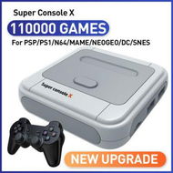 Detailed information about the product 2 Wireless Controllers Super Console X 50000+ Video Games 256GB Console Wireless Emulator Multi-player Retro Arcade Game Box For NES/N64/PS1/PSP/NDS