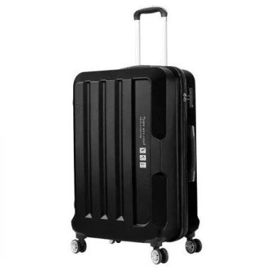 20 Carry On Luggage Hard side Lightweight Travel Cabin Suitcase TSA Lock Black