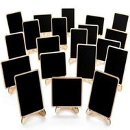 Detailed information about the product 20 Pack Mini Chalkboards Signs With Easel Stand Small Rectangle Chalkboards Blackboard Wood Place Cards For Weddings Birthday Parties Message Board Signs And Event Decoration