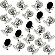 Detailed information about the product 20 Pack Strong Magnetic Clips for Fridge, Whiteboard, and Lockers (30mm Wide)