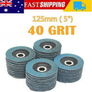 Detailed information about the product 20 PCS 40 Grit Grinding Wheel 5'' 125MM Angle Grinder Flap Sanding Disc AU