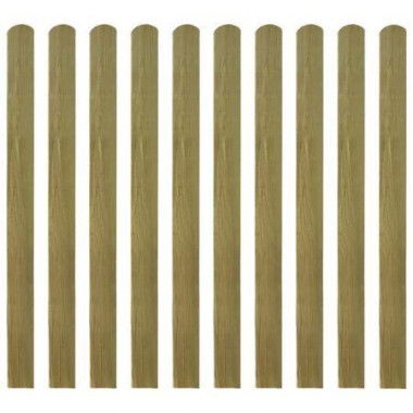 20 pcs Impregnated Fence Slats Wood 120 cm