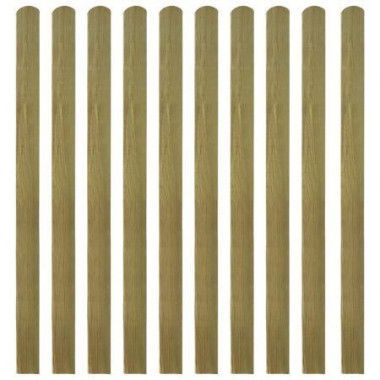 20 pcs Impregnated Fence Slats Wood 140 cm