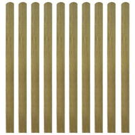 Detailed information about the product 20 pcs Impregnated Fence Slats Wood 140 cm