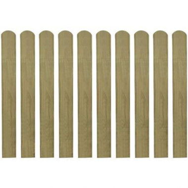 20 pcs Impregnated Fence Slats Wood 80 cm