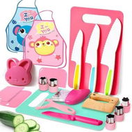 Detailed information about the product 20 Piece Kitchen Set Early Education Cutting Board Suitable for Ages 9 and Above Fun Cooking Activities Gift