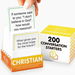 200 Conversation Cards for Christians Bible Study Youth Groups Couples Game Night Easter Gifts. Available at Crazy Sales for $9.99