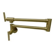 Detailed information about the product 2023 Brushed Gold Kitchen tap Wall Mounted Pot Filler Single Cold Water inlet