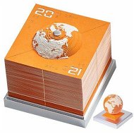 Detailed information about the product 2024 3D Calendar DIY Earth Timepiece Calendar 2024 Desk Calendar Desktop Tear Away Calendar Sculpture Non-sticky Artsy Pads for Home Office School (Orange)