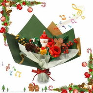 Detailed information about the product 2024 Advent Calendar 24 Days Flower Bouquet Building Block Christmas Countdown Calendar,Artificial Wildflower Botanical Collection