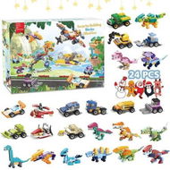 Detailed information about the product 2024 Christmas Advent Calendar Set, 24 Pack Building Block Set Dino Engineering Vehicle Toys for Kids, 24 Days Countdown Party Favors for Boys Girls