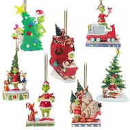 Detailed information about the product 2024 Christmas Tree Decorations, 7pcs Acrylic 2D Funny Green Doll Pendant, Flat Ornaments Hanging Decor