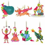 Detailed information about the product 2024 Christmas Tree Decorations, 7PCS Acrylic Cute Funny Green Christmas Hanging, 2D Flat Ornaments