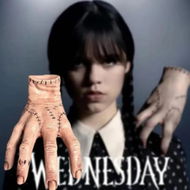 Detailed information about the product 2024 Horror Wednesday Addams Thing Hand Toy Desktop Figurine Home Decor Halloween Party Prop