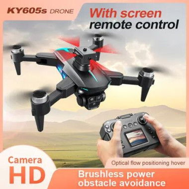 2024updated 4Kmax Drone Triple Cameras Obstacle Avoidance 2 Batteries Altitude Hold HD Video Transmission Aerobatic Rolls Speed Adjustment