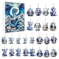 Detailed information about the product 2025 Advent Countdown Calendar Dragon, Christmas Vacation Advent Calendar Pendant, Funny Dragon Baby Advent Calendar, Xmas Ornaments Pendant