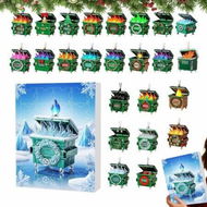 Detailed information about the product 2025 Christmas Advent Countdown Calendar 24 Days 2D Acrylic Ornaments,Pendants Decoration For Christmas Tree,Car Rearview Mirror And Home