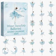 Detailed information about the product 2025 Christmas Ballerina Advent Calendar 24 Days Delightful Dancers 2D Ornament For Holiday Countdown,Perfect Gift for Families and Dance Enthusiasts
